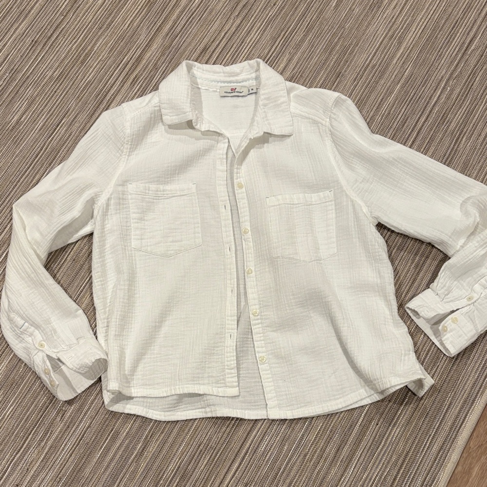 Vineyard Vines White Button-Up Shirt